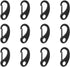 12Pack Carabiner Clips Spring Snap Hook Buckle Clasps for Flag Pole Clips Marine Clips Ropes Dog Leashes Hiking...