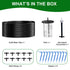 Solar Drip Irrigation Kit Accessories, 32.8FT Solar Powered Auto Easy DIY Irrigation System Expansion Kit with Anti-Siphoning Device for Balcony P...
