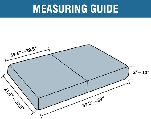 H.VERSAILTEX High Stretch Individual Seat Cushion Covers Sofa Slipcovers Couch Cushion Covers Sofa Covers Featuring Jacquard Textured Twill Fabric...