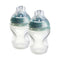 Tommee Tippee Baby Bottles, Natural Start Silicone Anti-Colic Baby Bottle, 9oz, 0+ Months, Slow Flow Breast-Like Nipple, Self-Sterilizing, Baby Fe...
