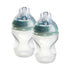 Tommee Tippee Baby Bottles, Natural Start Silicone Anti-Colic Baby Bottle, 9oz, 0+ Months, Slow Flow Breast-Like Nipple, Self-Sterilizing, Baby Fe...