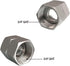304 Stainless Steel Garden Hose Adapter 3/4"GHT Female to Female Water Pipe Connector with 2 Extra Washers...