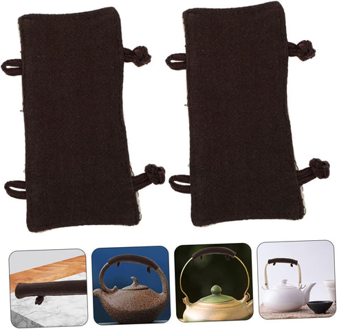 2pcs teapot Handle Gloves Home Goods Decor Oven mitt Kitchen Utensils Holder Decorative teapot Handle Cover Kitchen Teakettle Handle Sleeve Pot Ha...