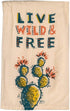 Primitives By Kathy Live Wild And Free Dish Towel...