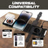 Portable 3 in 1 Wireless Charging Station Charger Compatible with Travel 3 in 1 Charging Station Apple Foldable Wireless Charging Station Multiple...