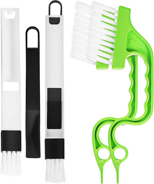 4 Pcs Window or Sliding Door Track Cleaning Brush, Tile Lines Brush,Window Blind Duster Blind Cleaner Duster Tool for Sliding Door...