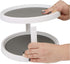 Mind Reader Herb and Spice Rack, Revolving Kitchen Storage Rack, Lazy Susan Countertop Organizer, White...