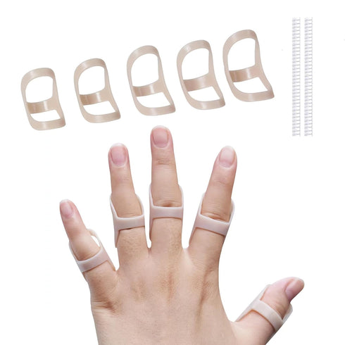 5 pcs Oval Finger Splint, Finger Splints for Trigger Finger,Mallet Fingers - Comfortable and Effective Pain Relief Finger splints For Thumb, Index...