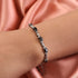 Shop LC Black Spinel Birthstone Bolo Bracelet for Women Wedding Jewelry for Bride Adjustable Slider Chain Birthday Gifts for Women...