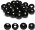 Black Wooden Macrame Beads 20mm with 8mm Large Hole, Wood Spacer Beads, Natural Round Ball Farmhouse Wooden Loose Beads for Bead Crafts Making Hom...