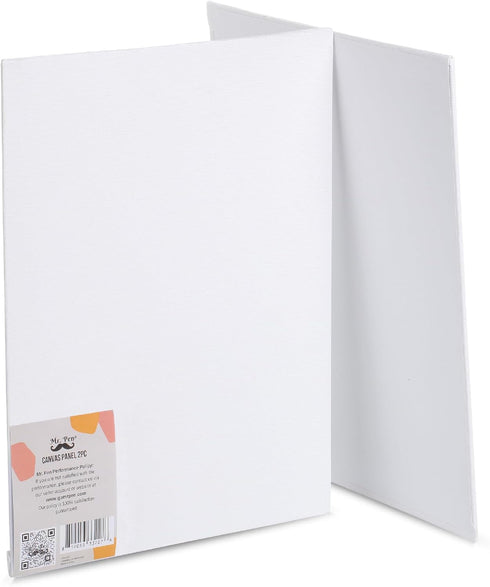 Mr. Pen- Canvas Panels, 2 Pack, 9x12 Inches, Triple Primed for Oil & Acrylic Paints, Canvas Boards for Painting, Painting, Blank Canvas for Painti...