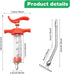 2 Pieces Goat Syringe with 4 Drench Nozzle Adjustable Dosage ,Reusable Drench Syringe for Sheep ,Dog,Goat,Pig, Cat Feeding Supplies(20ML)...