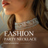Nicute Rhinestone Necklace Jewelry Silver Crystal Wide Choker Necklace Sparkly Collar Necklaces Prom for Women...