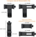 2 Pack Tripod Phone Mount, Cell Phone Holder Mount Head Standard Screw Adapter, Rotates Vertical and Horizontal, Adjustable Clamp, Compatible for ...