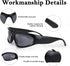 3 Pairs Y2K Wrap Around Sunglasses Trendy Silver Glasses Oval Black Shades Sporty Futuristic Aesthetic for Women Men Rave...