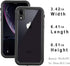 Compatible with Apple iPhone XR Case, Full-Body Protective Waterproof Case, Shockproof Snowproof Clear Cover for iPhone XR (6.1 Inch,Black)...