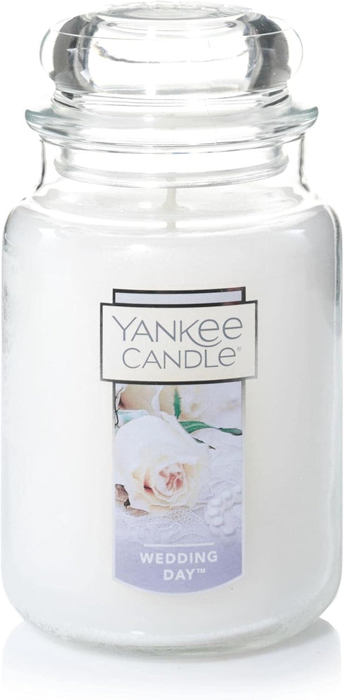 Yankee Candle Wedding Day Scented, Classic 22oz Large Jar Single Wick Candle, Over 110 Hours of Burn Time...