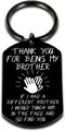 Brother Gifts Keychain for Big & Little Brothers - Anniversary, Valentines Day, Birthday, Christmas Gifts for Men...