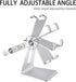 Cell Phone Tablet Stand Adjustable Multi-Angle Aluminum Non-Slip Dock Holder Cradle Charger Station Mount Foldable Portable Desktop Organizer Tabl...