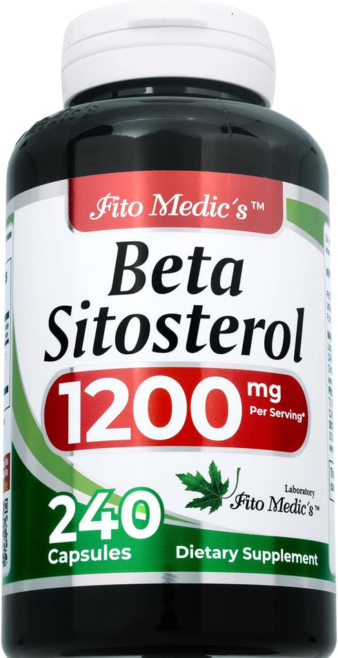 FITO MEDIC'S Lab | beta sitosterol| plant sterols|240 capsules |1200 mg | beta sitosterol supplement | Ultra high Absorption....