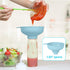 Wide Mouth Kitchen Funnel, Food Grade Plastic Cooking Canning Funnel with 4 Sizes Spouts for Filling Wide and Regular Mason Jars, Spray Dropper Oi...