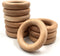 Natural Beech Wood Rings, 10 Pcs Unfinished 5cm Solid Wooden Rings Circles Without Paint for Craft, Connectors Jewelry Making...
