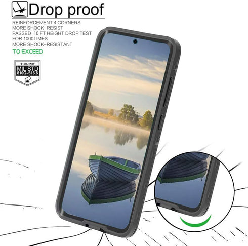 Compatible with S20 Waterproof Case, IP68 Underwater Dirtproof Shockproof Built in Screen Protector Full Body Protective Cover for Samsung Galaxy ...