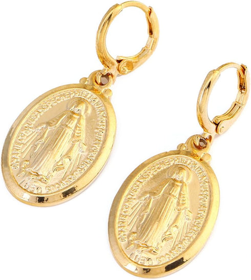 Gold Color Our Lady Women Goddess Jewelry Wholesale Cross Virgin Mary Pendant Necklaces...