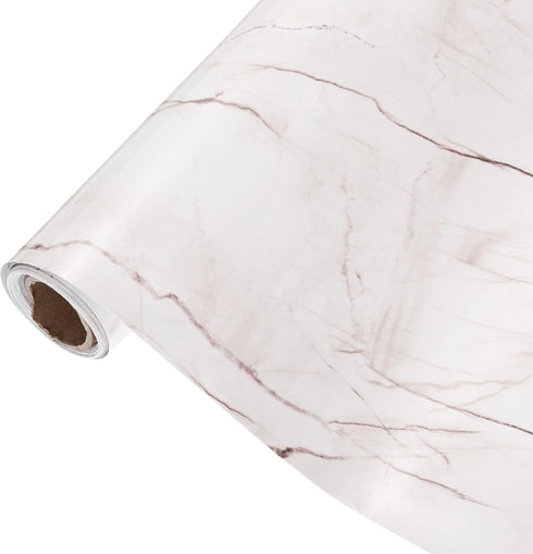 uxcell Marble Contact Paper 15.7"x118" Self-Adhesive Marble Peel and Stick Countertops Wallpaper Waterproof for Wall Kitchen Countertop Cabinet Ba...