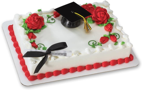 Decopac Black Graduation Cap with Tassel DecoSet Cake Topper...