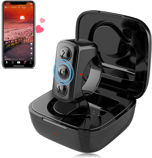 Remote Scrolling Ring for TikTok, Bluetooth Page Turner for iPad iPhone, Scroller Remote for TIK Tok, Camera Shutter Remote Control for iOS, Andro...