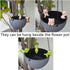 Ebrima Set of 3 Cute Animal Figurines Planter Pot Hanger Decorations, Resin Hanging Climbing Pig Sculpture Outdoor Statues Ornaments for Flower Po...