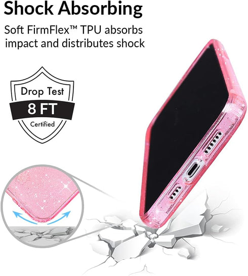 VELVET CAVIAR for iPhone 13 Pro Case - 10ft Drop Tested - Pink Stardust Glitter...