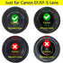 Front Body Cap and Rear Lens Cap Cover for Canon EOS EF/EF-S Lens for Rebel T7 T6 T5 T8i T7i T6i SL3 SL2 T6S,5D Mark IV/III/II, 6D Mark II/I, EOS ...