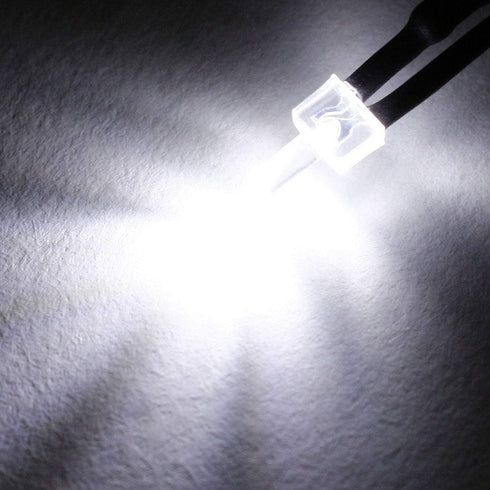uxcell 1Pcs 2mm Pre Wired LED, White DC6-12V Clear Lens, Light Emitting Diodes...