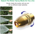 Garden Hose Nozzle Heavy Duty Brass Metal Sprayer Nozzle High Pressure Spray Gun 360° Rotaing Water Adjustmen for Car Washing, Outdoor Gardening, ...