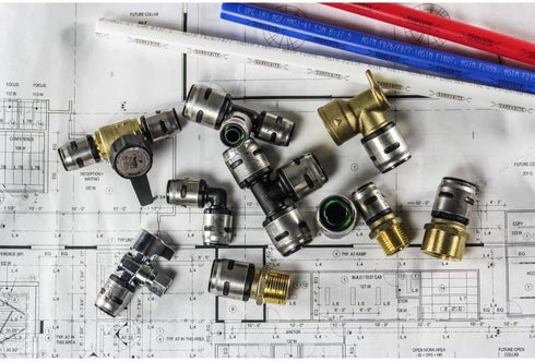 SharkBite 1/2 Inch EvoPEX Tee, Pack of 3, Push to Connect Plumbing Fitting, PEX, K362Z3...