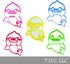 INSPIRED BY BABY SHARK FAMILY DADDY MOMMY SONG VIDEO SET OF 5 COOKIE CUTTER MADE IN USA PR1158...