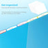 WOT I Plastic 5-tab Dividers with 2 Clear Pockets - 3 Sets, Binder Dividers for 3 Ring Binder, Bright Colors, 15PCS...