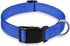 Reflective Dog Collar with Buckle Adjustable Safety Nylon Collars for Small Medium Large Dogs, Navy Blue L...