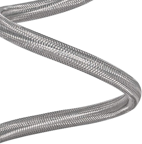 Eastman 12 Inch Flexible Faucet Connector Supply Line, Stainless Steel Braided Hose, 3/8 Inch Compression Outlet x 3/8 Inch Compression Inlet Conn...