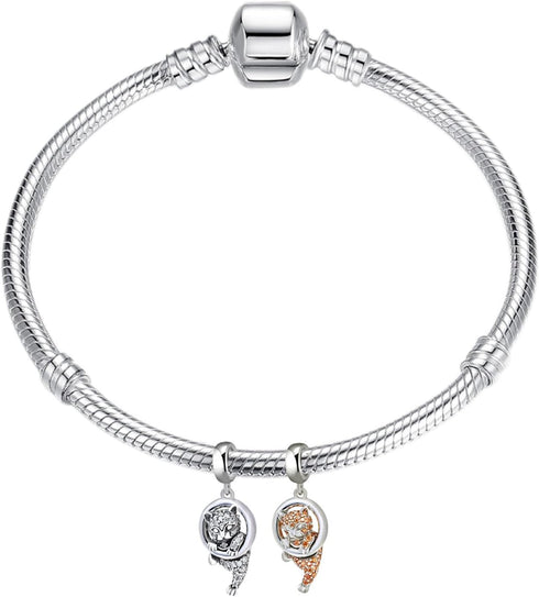 Lucky Charm 925 Sterling Silver Animal Dangle Pet Charm for Pandora Bracelet...