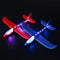 BAOHUA 2 Pack LED Airplane Launcher Toys, 17.5" Large Throwing Foam Plane, 2 Flight Mode Catapult Plane for Kids, Outdoor Sport Flying Toys for 3 ...