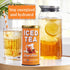The Republic of Tea – Ginger Peach Black Iced Tea Bags, 8 Large Quart-Sized Iced Tea Pouches, Naturally Caffeinated...