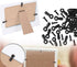 320PCS Picture Frame Turn Button Fasteners Set Picture Frame Hardware Backing Clips with Screws for Hanging Pictures, Drawing Crafts, Photos, Blac...