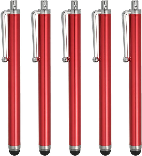 MECCANIXITY 5pcs Stylus Pens for Touch Screens Universal Capacitive High Sensitivity for Phone Tablet All Capacitive Touch Screen Device, Red......
