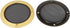 X AUTOHAUX 2pcs 4" Car Metal Audio Speaker Cover Black Glossy Mesh Subwoofer Grill Horn Guard Decorative Circle Grille Protector Gold Tone...