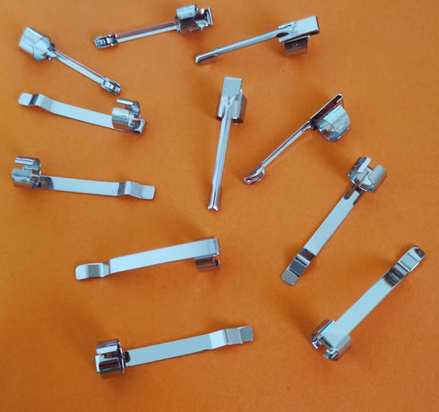 pencil Clips, pencil holder Silver Metal Clips Sliding Epoxy Pen golf pencil Clips Pocket Clips,Clip Shirt Study Holder Portable Hanging 2 Style (...