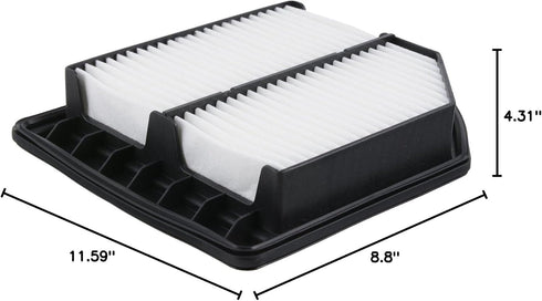 FRAM Extra Guard CA10165 Replacement Engine Air Filter for 2006-2011 Honda Civic (1.8L) Model, Provides Up to 12 Months or 12,000 Miles Filter Pro...