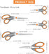 Kitchen Scissors Set, Knife-Grade Stainless Steel, TPR Comfortable Handle All Purpose Scissors, Include One Poultry Shears and Four Different Size...